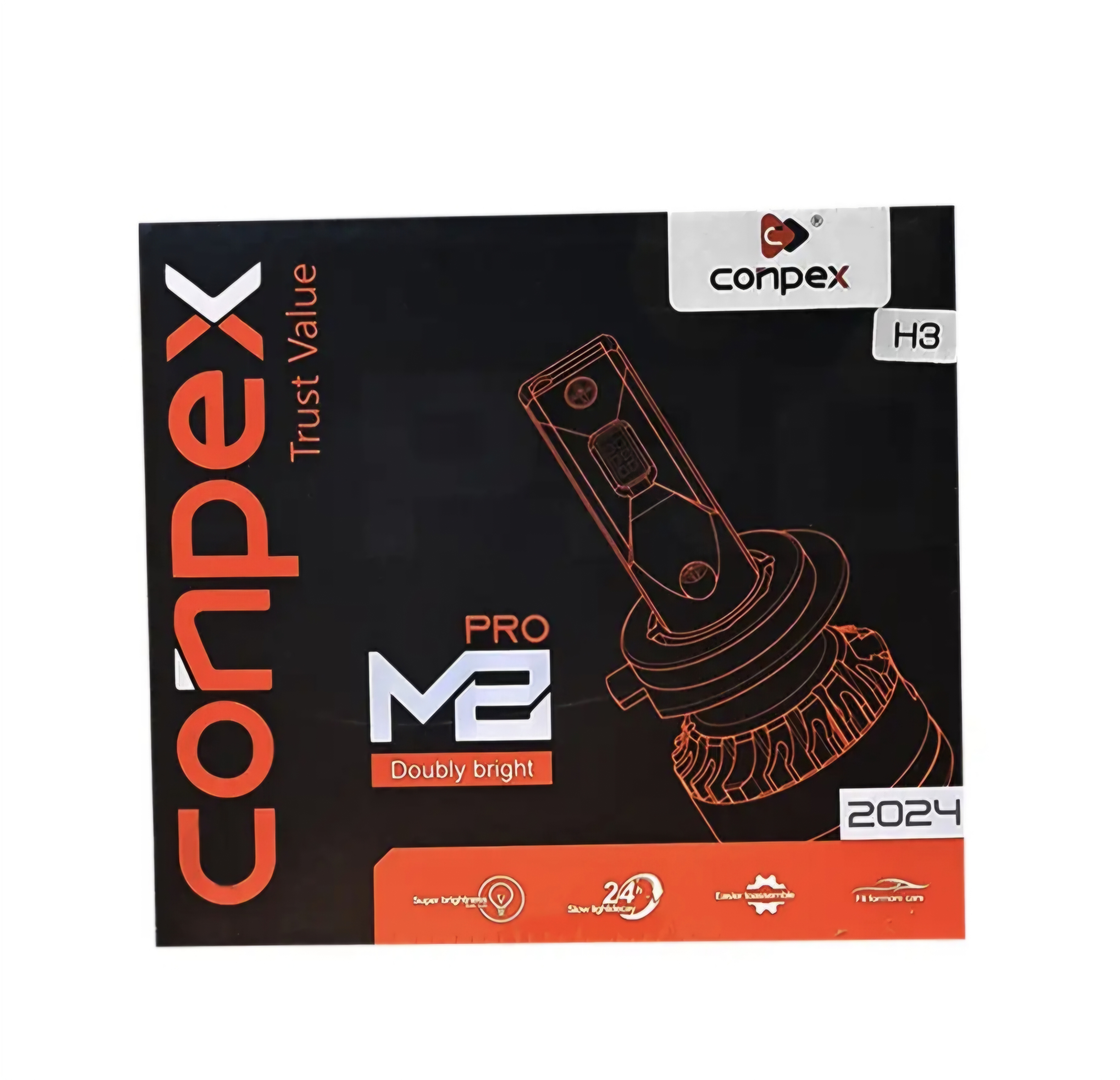 هدلایت کانپکس مدل M8 PRO پایه H3 بسته دو عددی